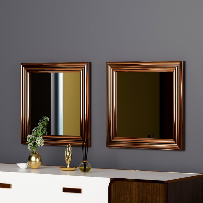 Hanah Home Bale - Bronze Set de Espejos (2 Piezas) Hanah Home Bale - Bronze Set de Espejos (2 Piezas)
